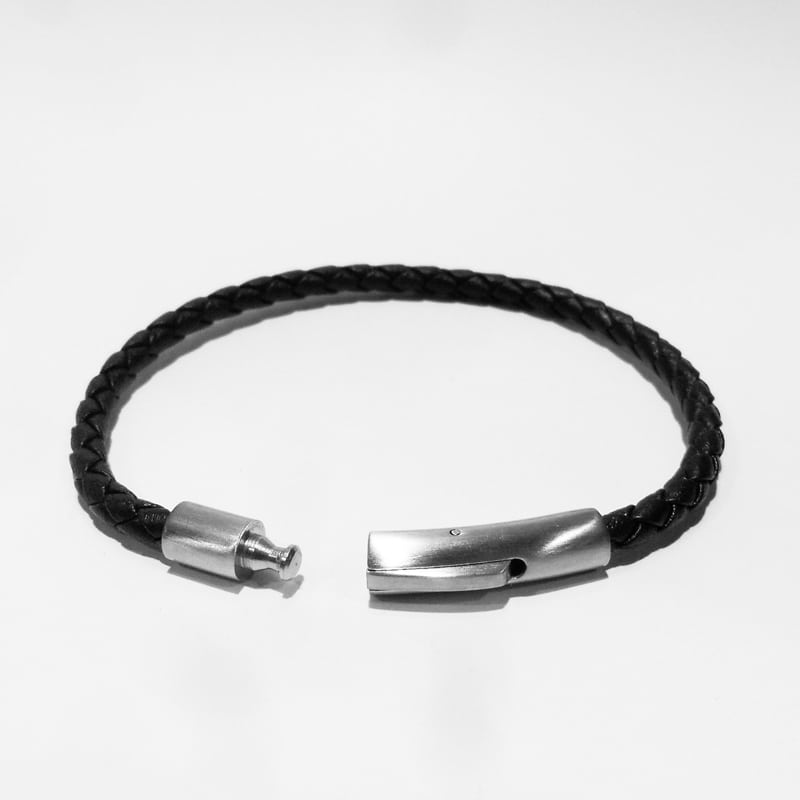 Multi Leather Braid Bangle