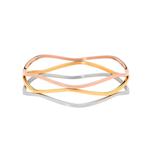 Stainless Steel 3 Coloured Bangle