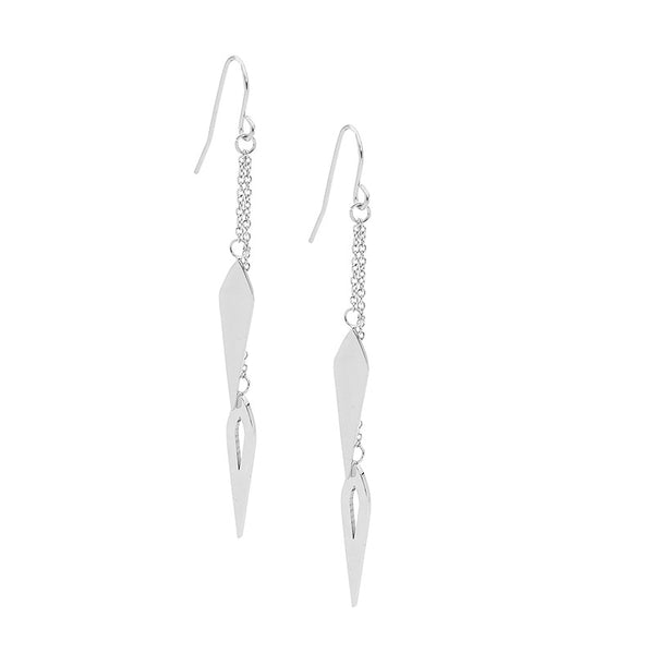 Stainless Steel Arrow Charm Earrings