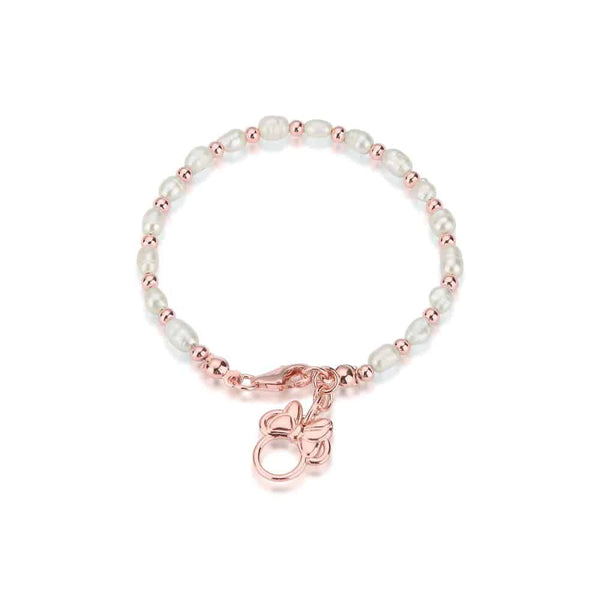 Precious Metal Minnie Mouse Pearl Bracelet