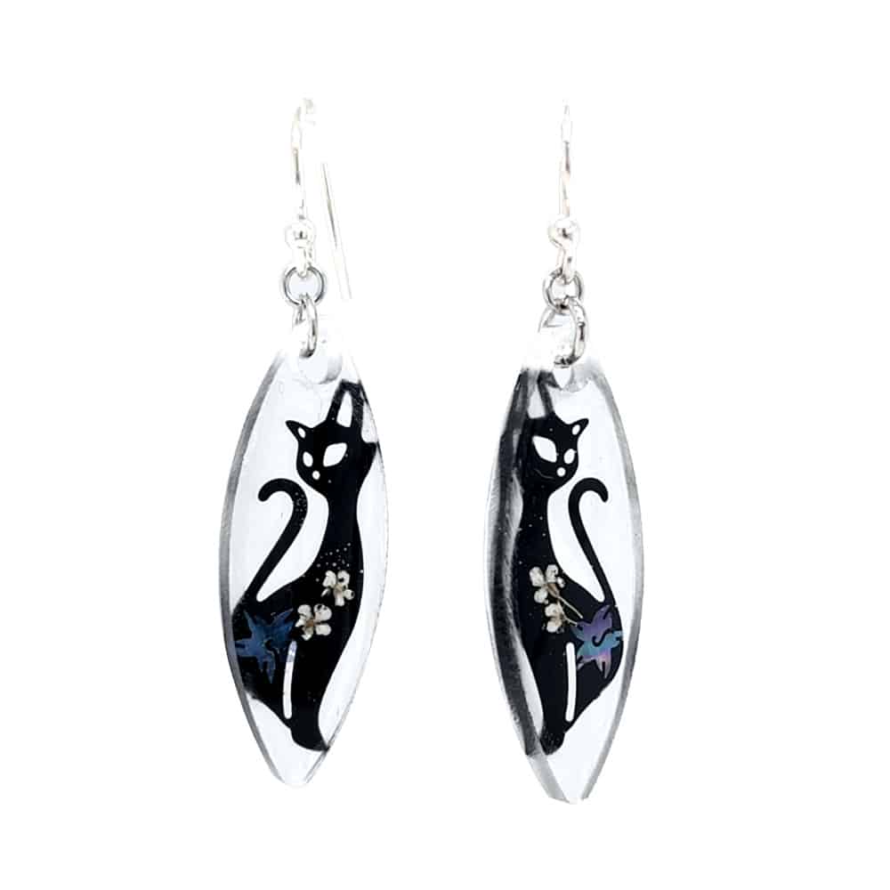 BOTANIGEM Sitting Cat Earrings