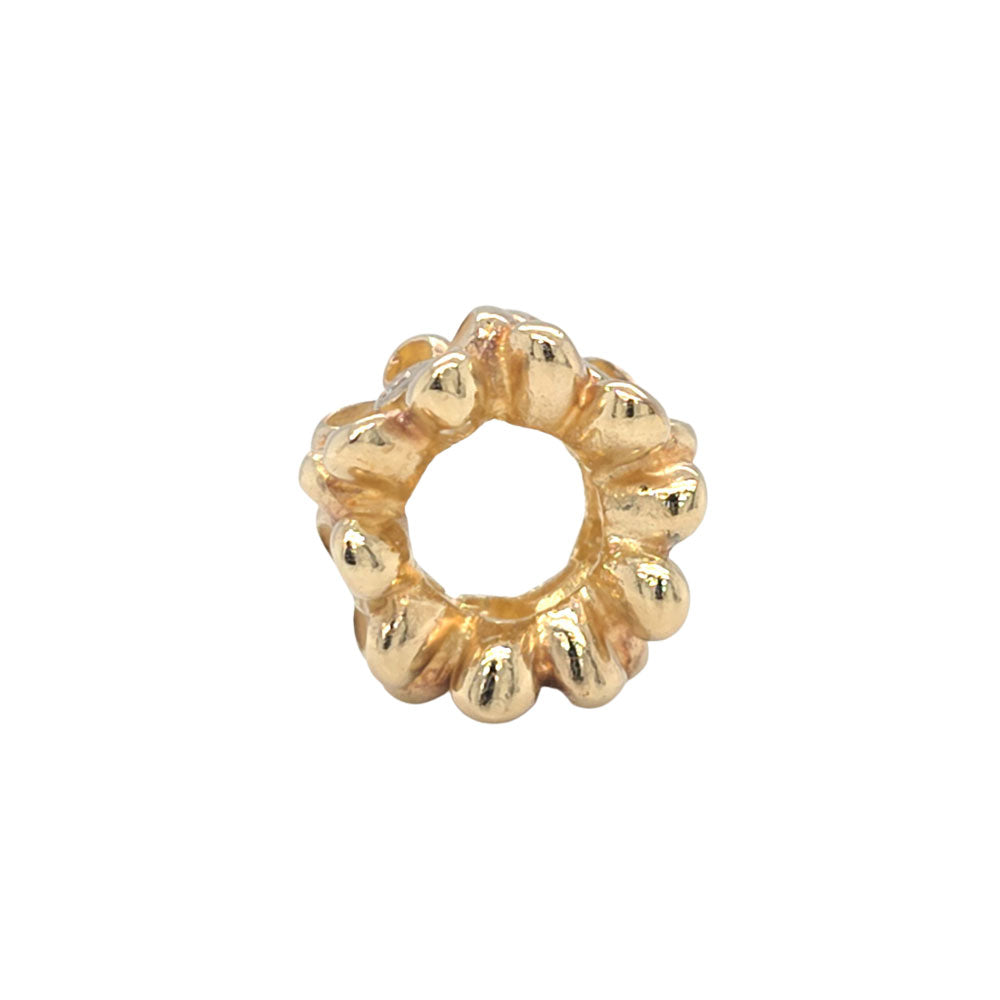 TE053GWH Enamel Flower Charm