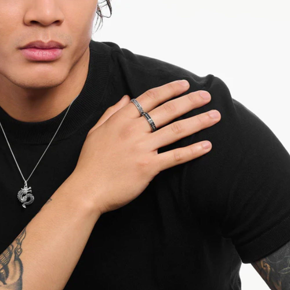 Rebel Black CZ Ring