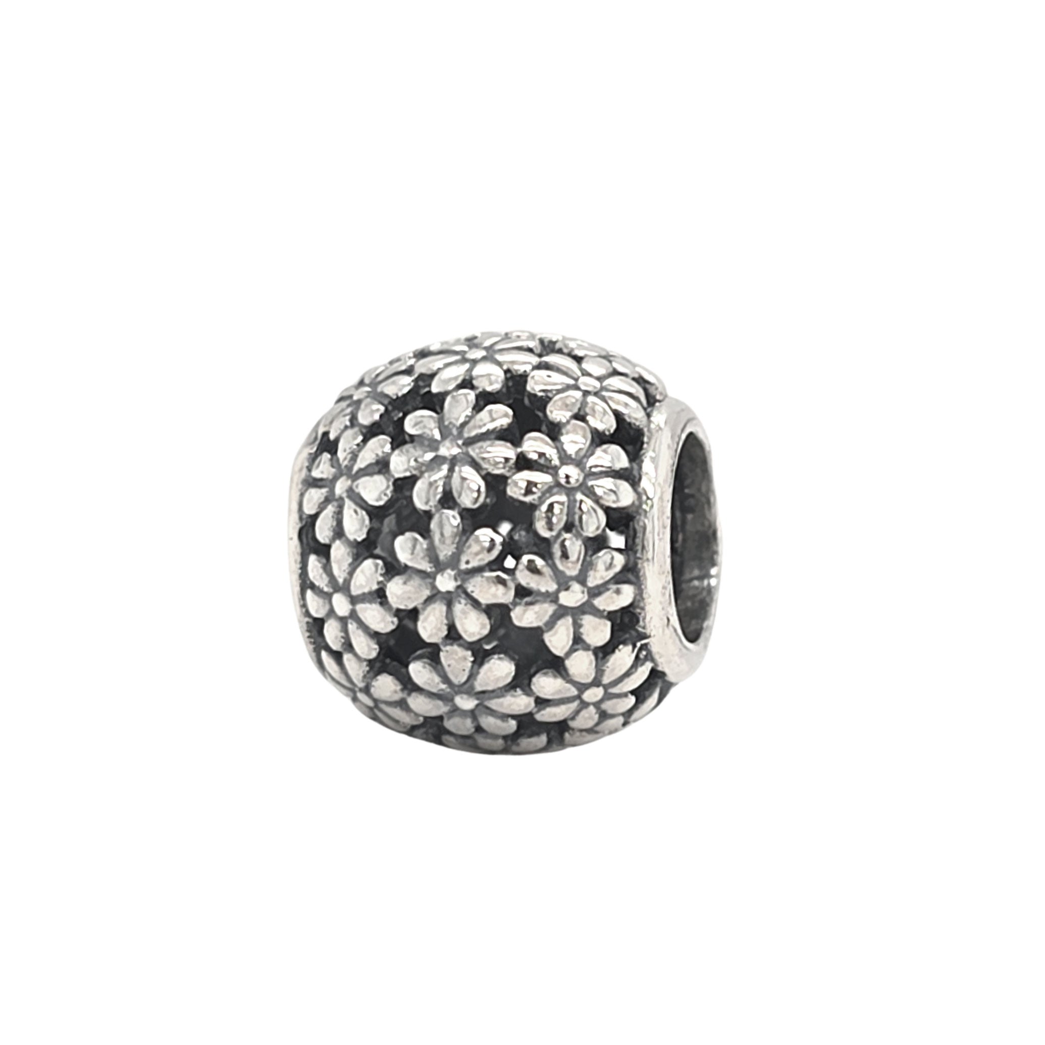 TT628 Silver Flower Spacer Charm