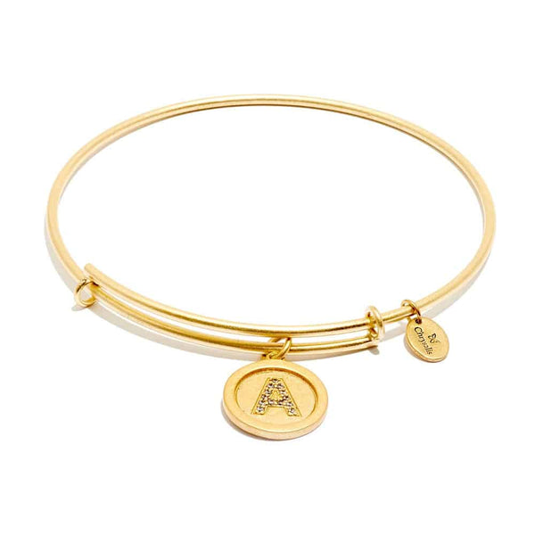 Initial A Expandable Bangle