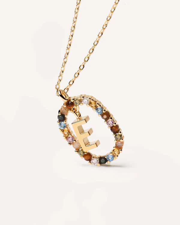 LETTER E NECKLACE