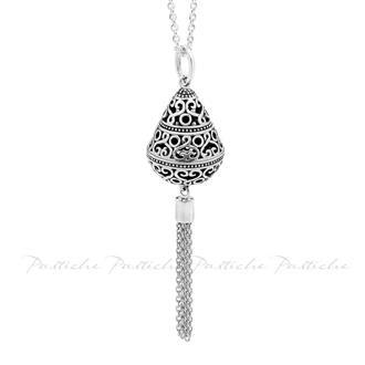 Oriental Lantern with Tassel Necklace