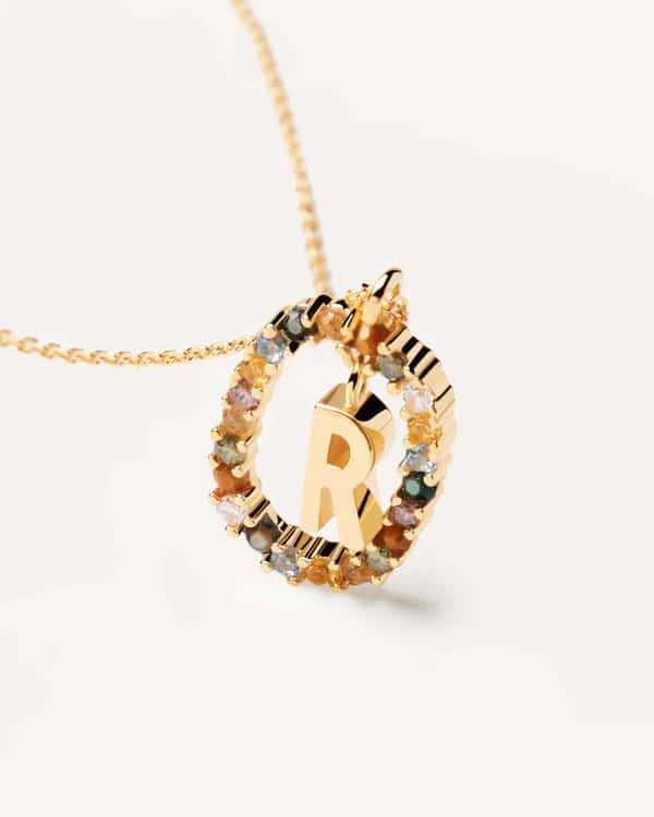 LETTER R NECKLACE