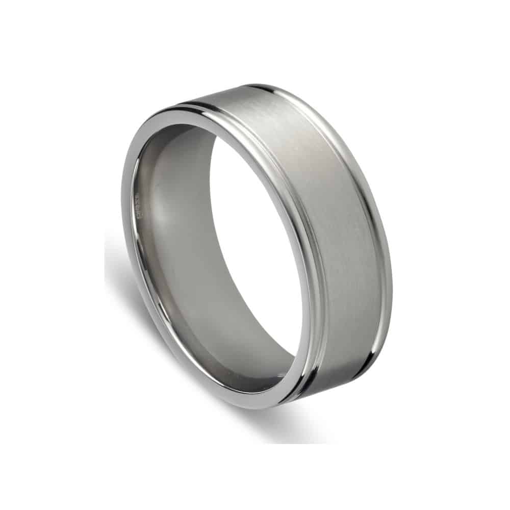 Stainless Steel Matte Polished Ring