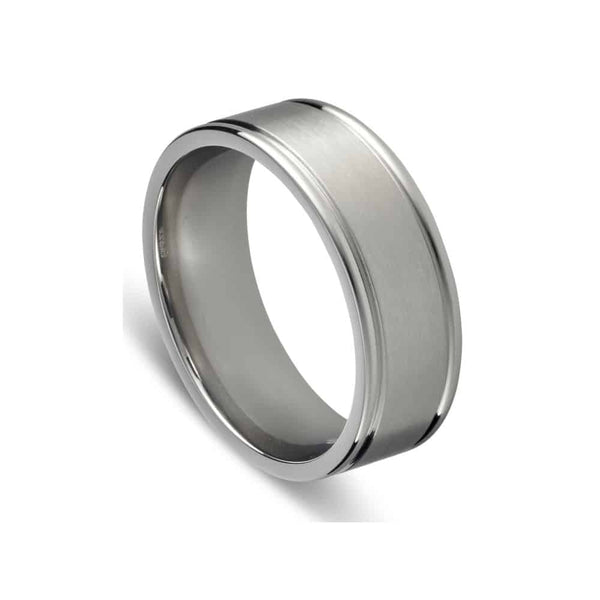 Stainless Steel Matte Polished Ring