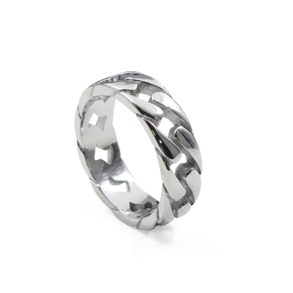 Stainless Steel Cuban Link Ring