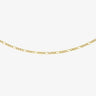 9K Yellow Gold Diamond-Cut Figaro Chain
