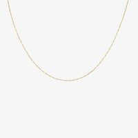 9K Yellow Gold Diamond-Cut Figaro Chain