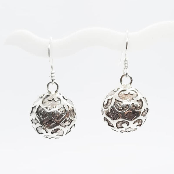 Antique Silver Lace Harmonyball Earrings