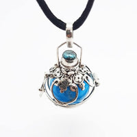 Sterling Silver Howlite Locket Pendant