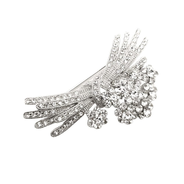 Crystal Flower Bouquet Brooch