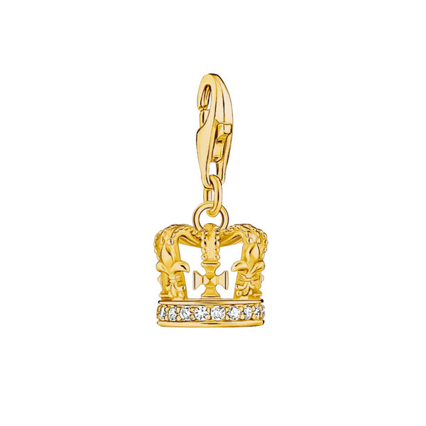 Charm Pendant London Crown Gold
