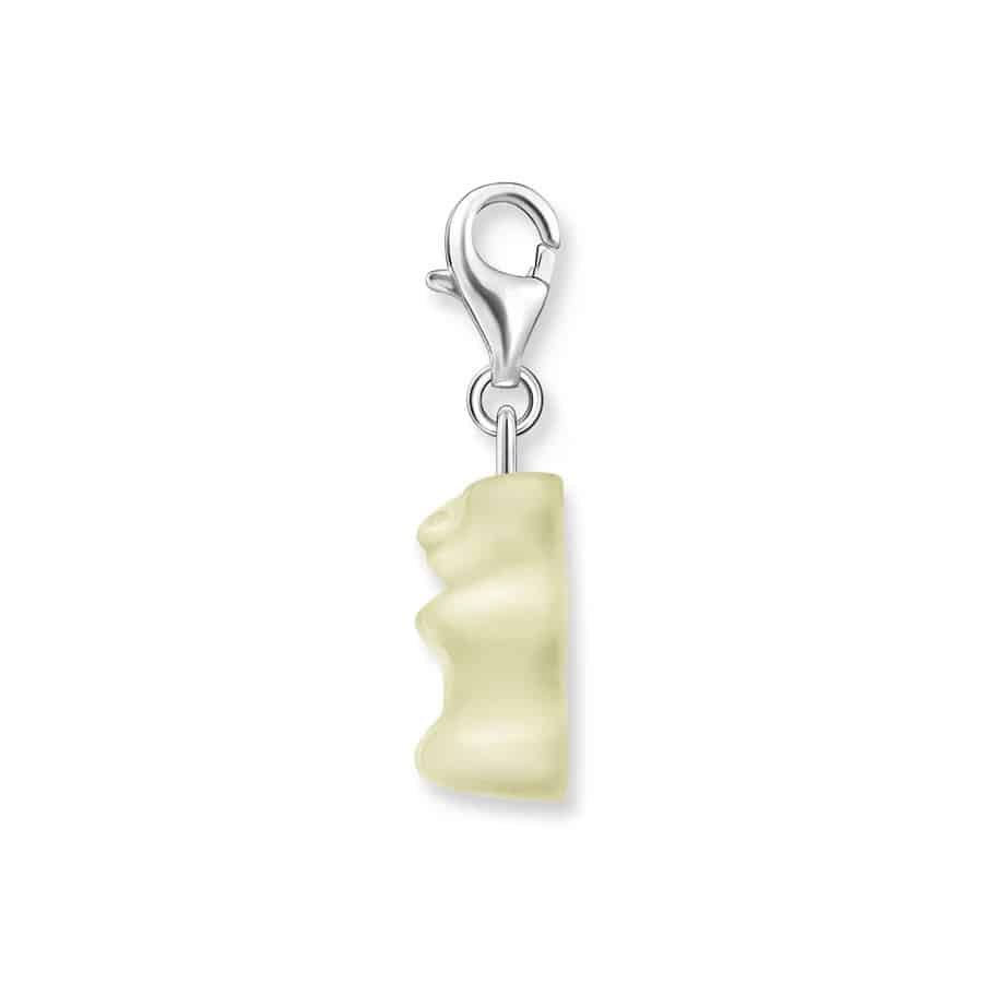 Charm Pendant Goldbears in White