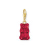 Charm Pendant Goldbears in Red