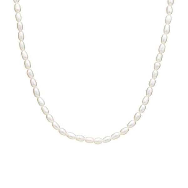 Rice Pearl Short Necklace
