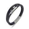 Multi Strand Leather ID Bracelet