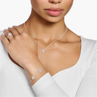 Sparkling Circles White Stones Bracelet