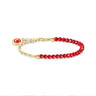 Member Charm Bracelet with Red Beads