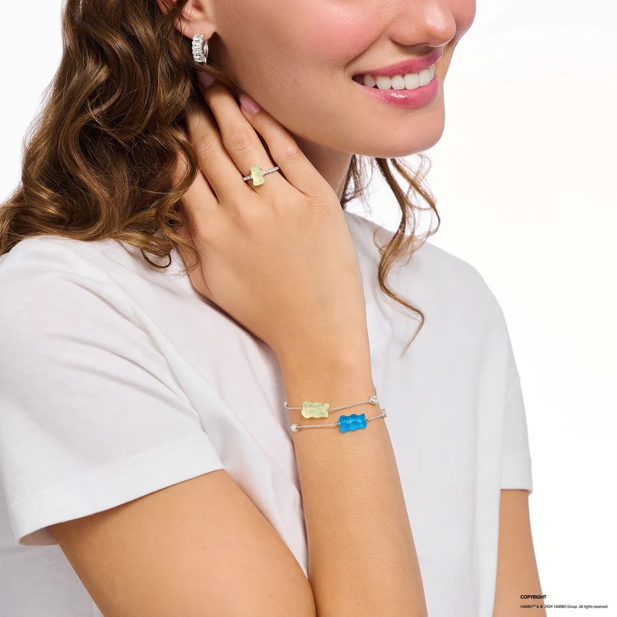 Silver Bracelet Pineapple White Goldbear
