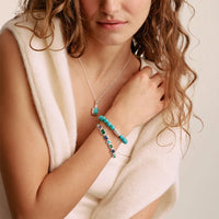 Blue Talisman Bead Bracelet
