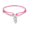 Hello Kitty Textile Bracelet Pink with Charm