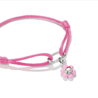 Hello Kitty Textile Bracelet with Pink Flower