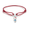 Hello Kitty Textile Bracelet Red with Charm