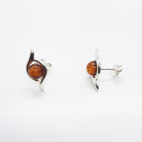 Genuine Baltic Amber Stud Earrings 232