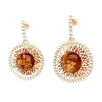 Genuine Baltic Amber Earrings 616