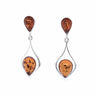 Genuine Baltic Amber Earrings 666