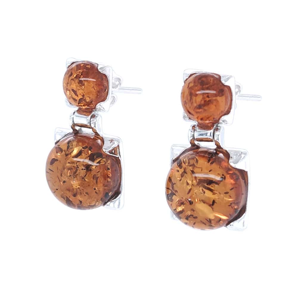 Genuine Baltic Amber Earrings 667