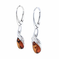 Genuine Baltic Amber Earrings 678