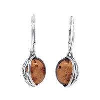 Genuine Baltic Amber Earrings 831