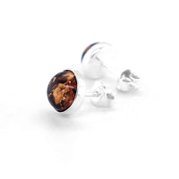 Genuine Baltic Amber Stud Earrings 696