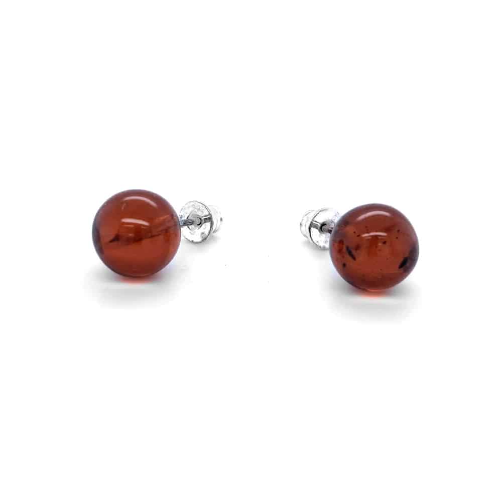 Genuine Baltic Amber Stud Earrings 699