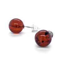 Genuine Baltic Amber Stud Earrings 699