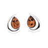 Genuine Baltic Amber Stud Earrings 718