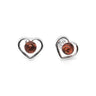 Genuine Baltic Amber Stud Earrings 743