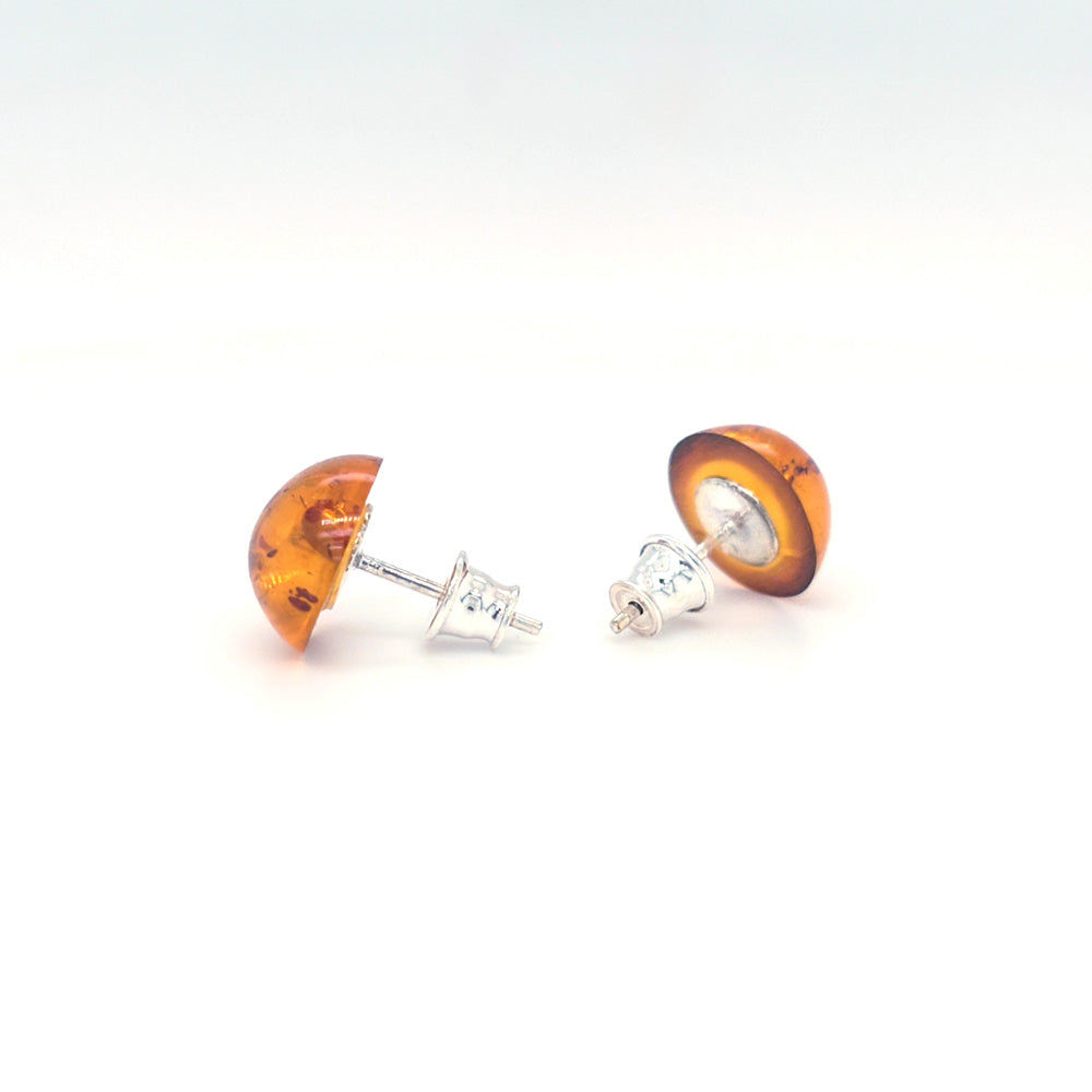 Genuine Baltic Amber Stud Earrings 758