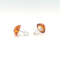 Genuine Baltic Amber Stud Earrings 758