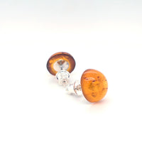 Genuine Baltic Amber Stud Earrings 758
