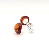 Genuine Baltic Amber Stud Earrings 759
