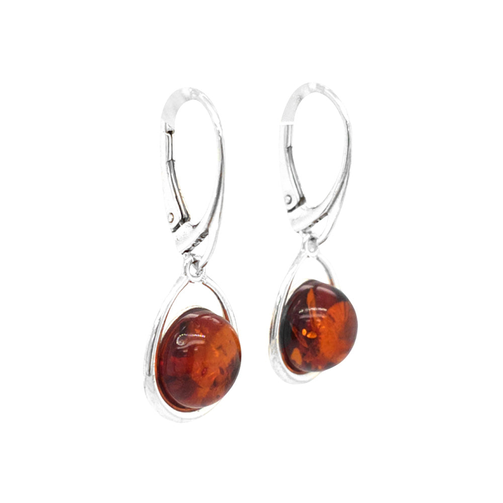 Genuine Baltic Amber Earrings 763
