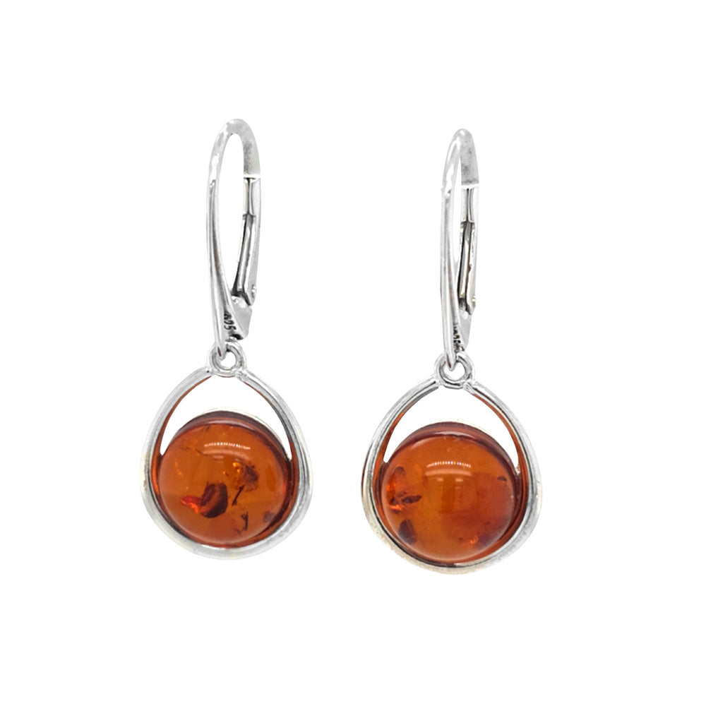Genuine Baltic Amber Earrings 763