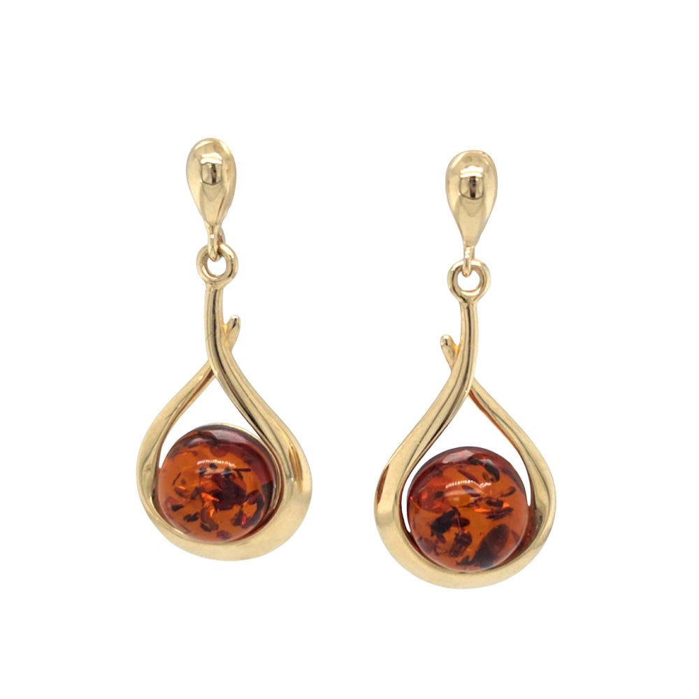 Genuine Baltic Amber Earrings 765